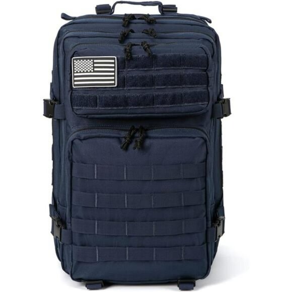 QT&QY 45L Tactical Backpack Molle Military Hiking Bug Out Bag Waterproof - Picture 2 of 7